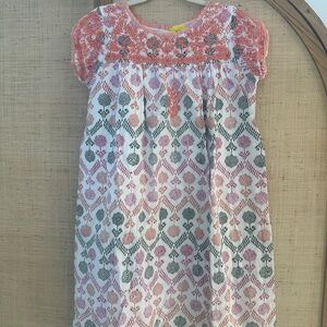Roller Rabbit Kids Dress - Coral and Teal